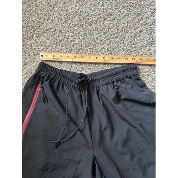 Bench Women Black Atheisure Pockets Logo Casual Shorts Size Medium Elastic Wasit - Picture 11 of 16